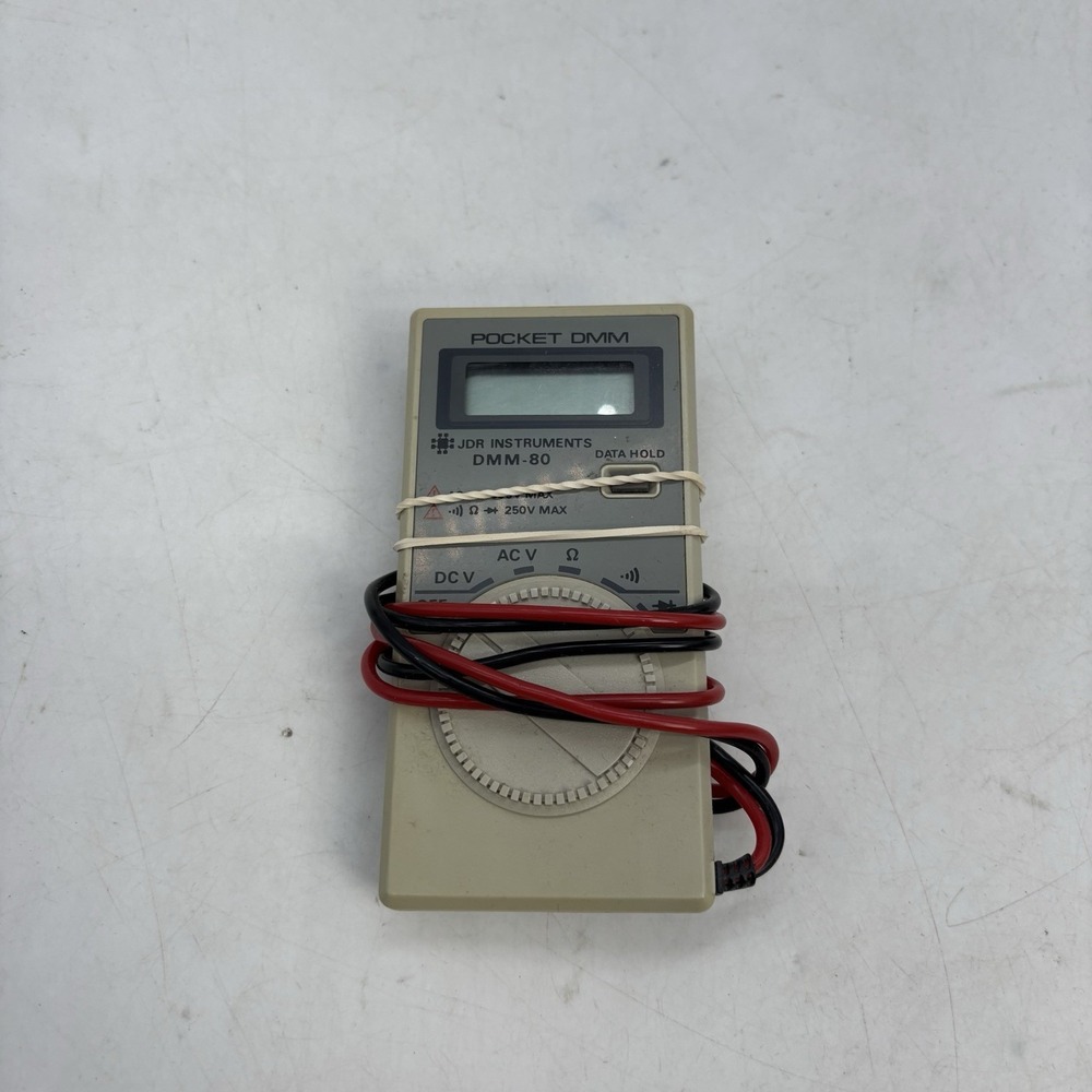 Vintage JDR Instruments DMM-80 Pocket Digital Multimeter Made in Korea